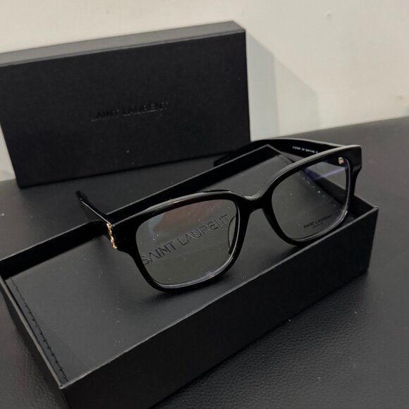 Saint Laurent SL M150/F 001 Black Designer Eyeglasses Classic Luxury Frame - Picture 1 of 8